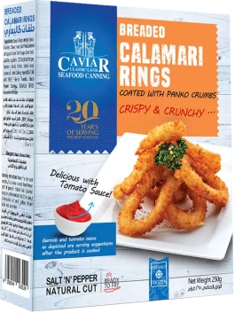 Calamari Rings Coated With Panko Crumbs